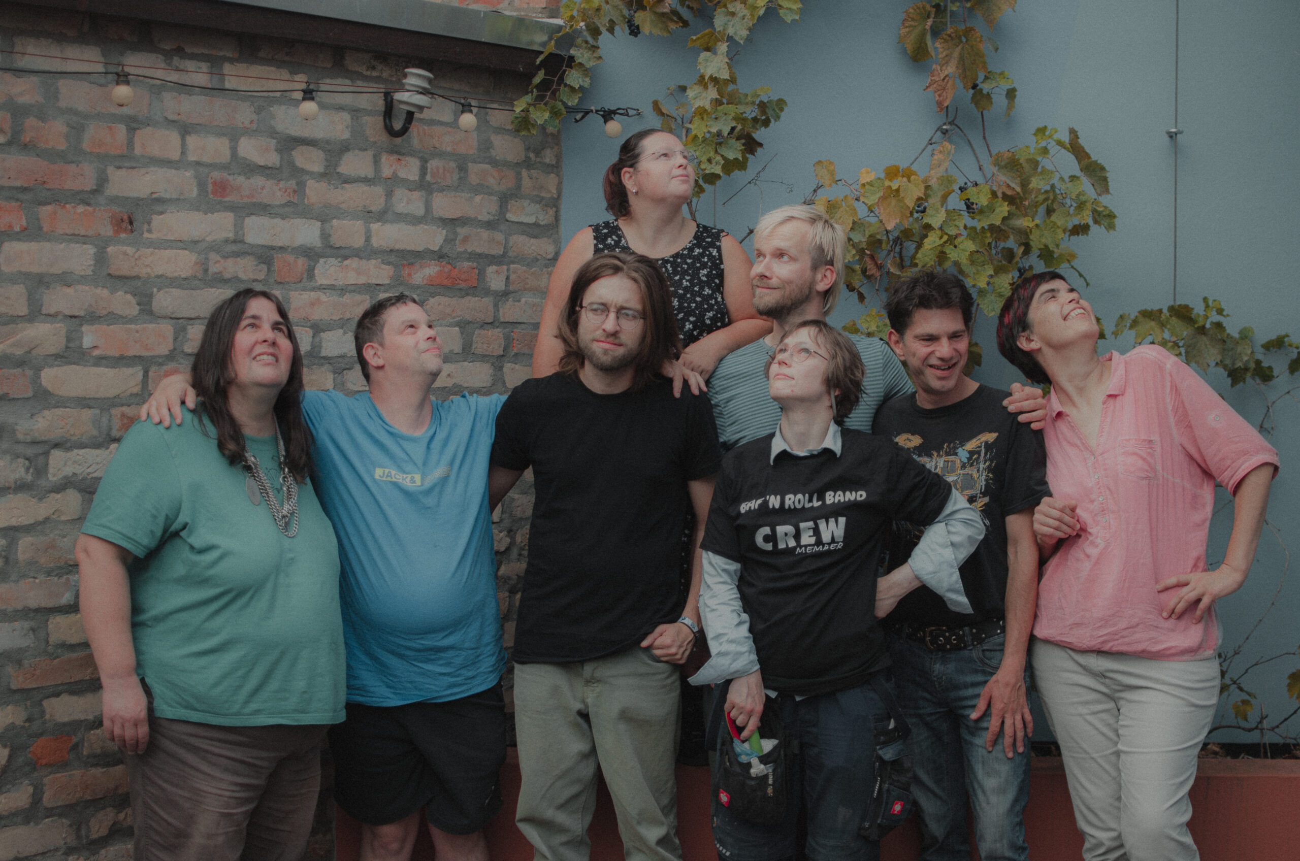 Eine Fotografie von den Mitgliedern der Baf 'n' Roll Band